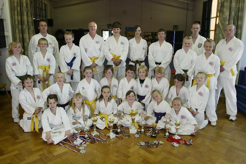Members of Sowerby Bridge Karate Club back in 2007.