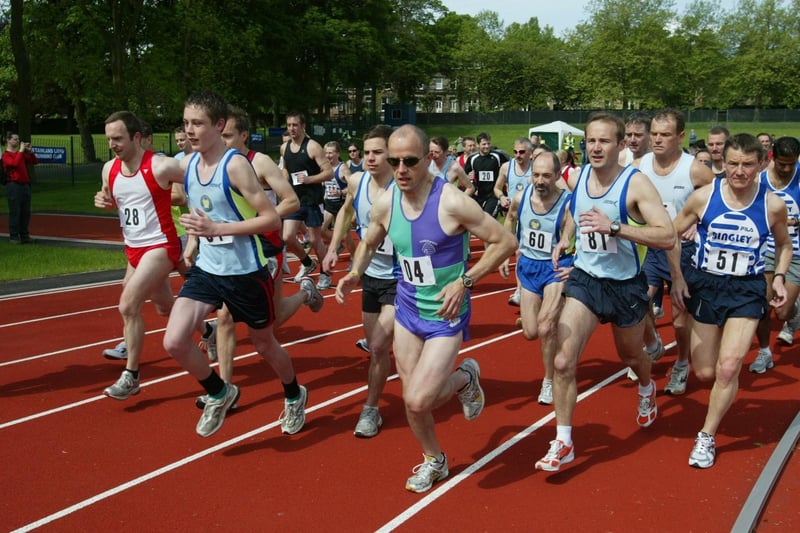 Calderdale 5k athletics race, from Spring Hall Athletics track in 2007.