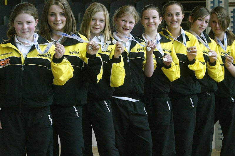 Halifax Synchronised Swimming Team who won the Yorkshire Novice Competition in May 2007.