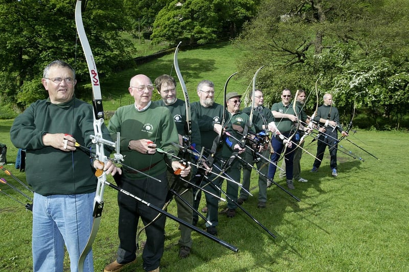 Taken at the White Rose Archers sponsored shoot for Yorkshire Air Ambulance in Hebden Bridge in 2007.