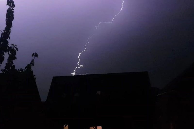 Lyndsey Singh captured a stunning flash of lightning on camera.