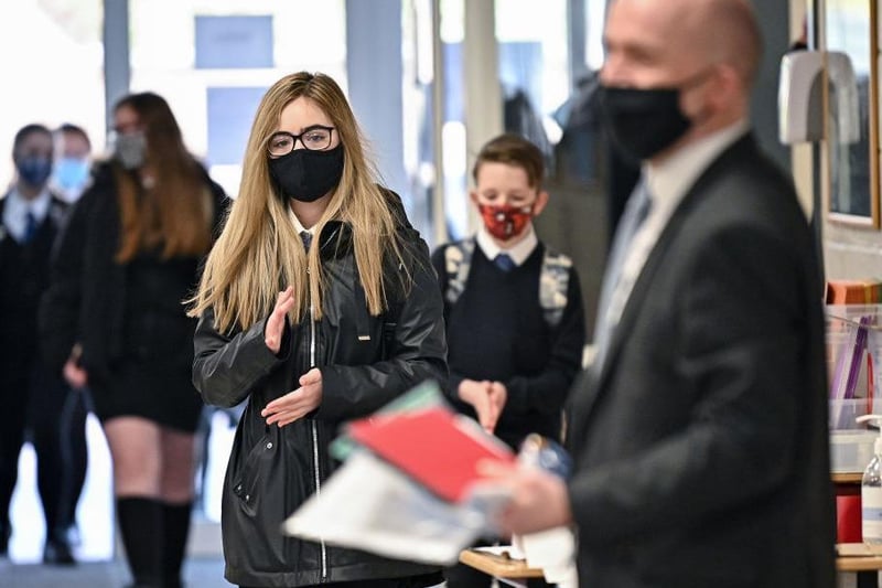 Secondary school and college students will no longer have to wear face masks