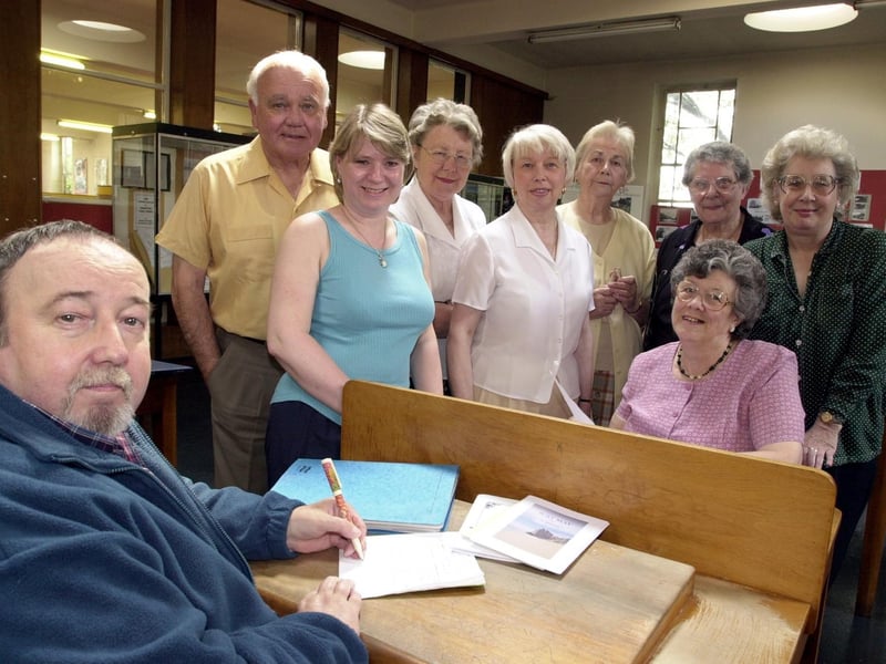 This is the East Leeds Writers Group who met at Cross Gates Library.