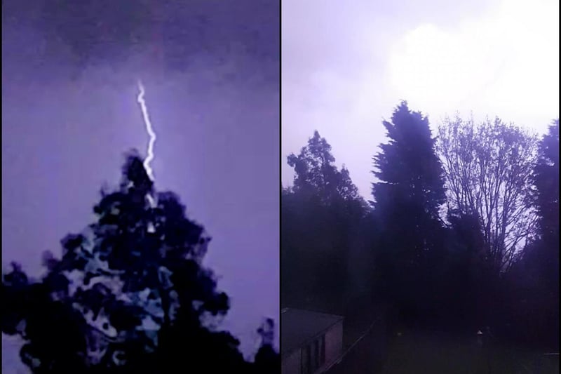 Rob Wood captured a lightning strike in stages with a beautiful series of photos.