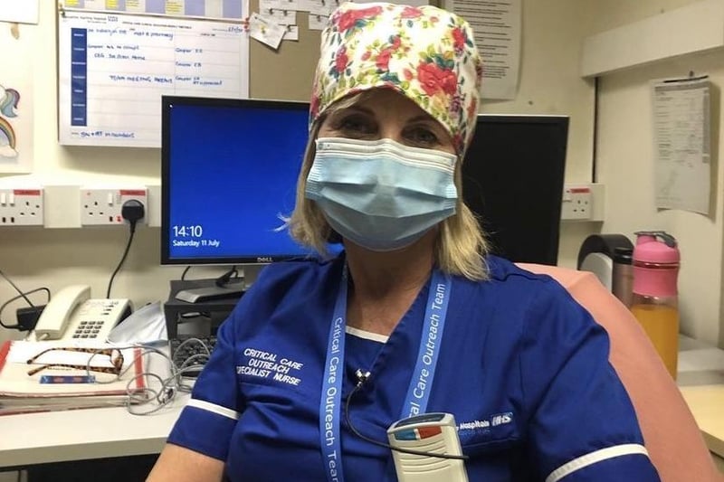 Critical care specialist nurse Helen Davies at the Royal Preston Hospital