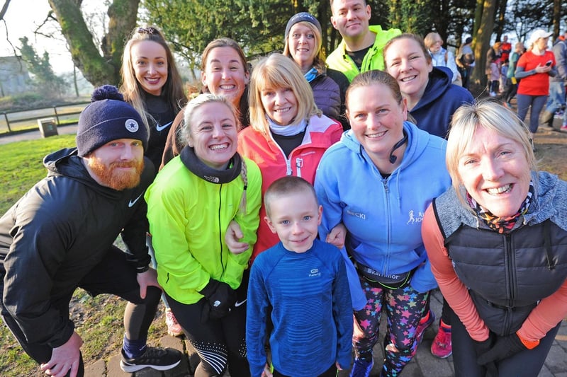 Julies Joggers pictured at the New Year's Day, January 2020, Park Run at Haigh Woodland Park.