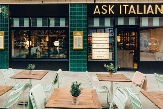 A total of 75 Ask Italian restaurants closed permanently due to the pandemic in 2020. The Leeds restaurant is no longer listed on the website. Photo: Ask Italian.