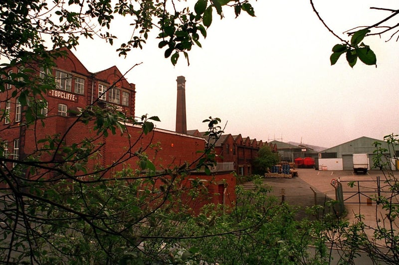 May 1997 and pictured is the only remaining mill chimney in Morley.