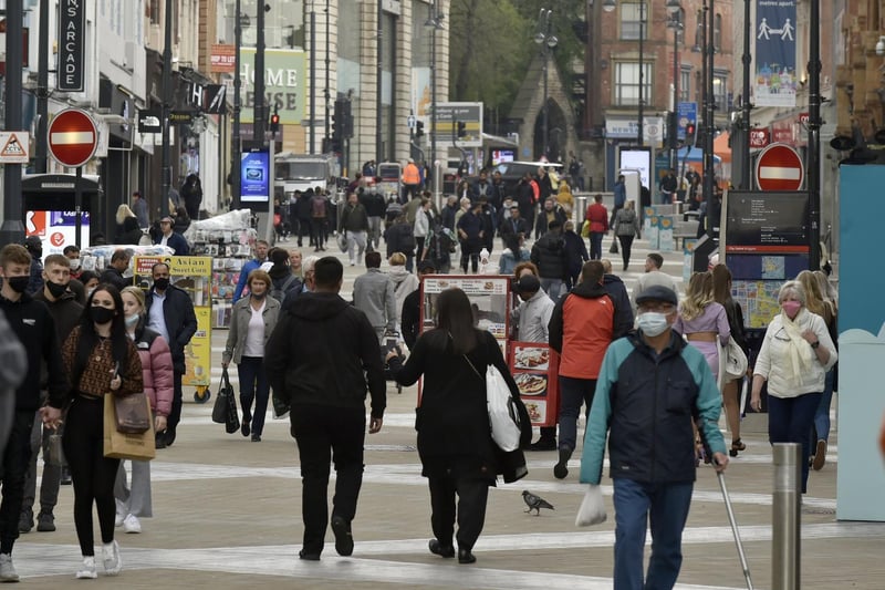 Briggate in Leeds has been busy (photo: Steve Riding)