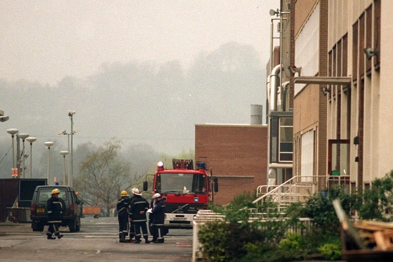 April 1997 and firefighters were called out to deal with a blaze at Clariant UK Ltd in Horsforth.