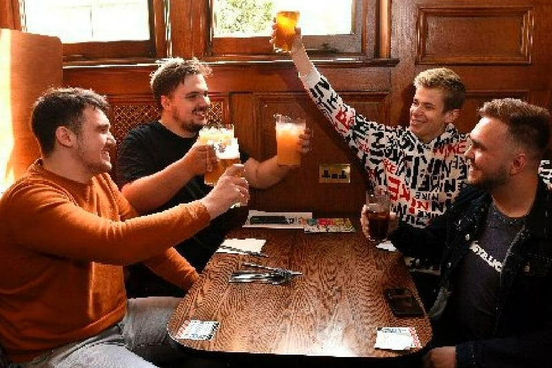 Beers in the Twelve Tellers - Jack Stagg, Josh Carr, Nedas Rutkauskas and Owen Preston