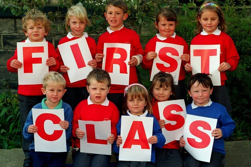 First class -  children at Horsforth Featherbank Infants School.