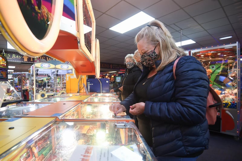 Eve Wells from Banbury in Oxfordshire came to Blackpool for the weekend and had been looking forward to the resort’s arcades being open again.