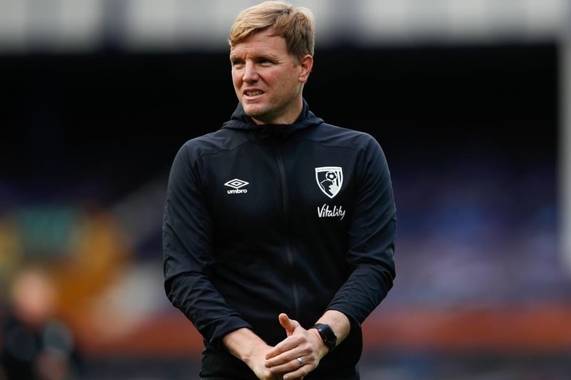 Former Bournemouth manager Eddie Howe looks on prior to the English Premier League football match between Everton and Bournemouth at Goodison Park in Liverpool, north west England on July 26, 2020.