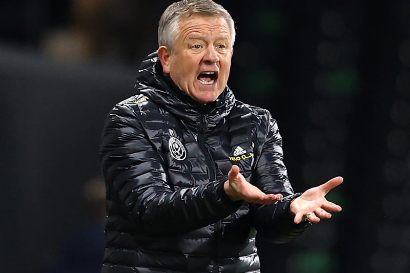 Sheffield United's former English manager Chris Wilder reacts during the English Premier League football match between Fulham and Sheffield United at Craven Cottage in London on February 20, 2021.