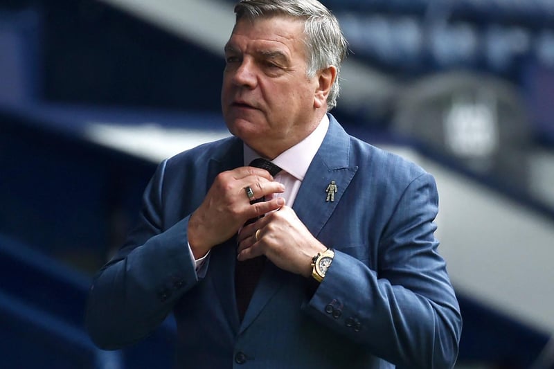 West Bromwich Albion's English head coach Sam Allardyce arrives ahead of the English Premier League football match between West Bromwich Albion and Liverpool at The Hawthorns stadium in West Bromwich, central England, on May 16, 2021.