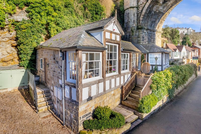 The stunning, single storey property is an eye-catcher and has views over the River Nidd