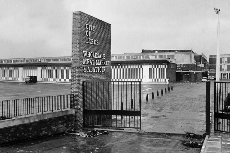 March 1966 and the new wholesale meat market and abattoir on Pontefract Lane opened occupying a seven and a half acre site.