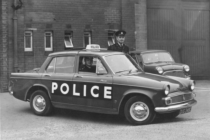 The new-look Leeds City Police car in September 1966. It boasted an illuminated sign on top and large letters on each side.