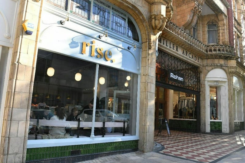 Rise, 15 Miller Arcade, Preston PR1 
"I had the most amazing time and delicious food here! Plus its truly the most insta worthy place in Preston!"