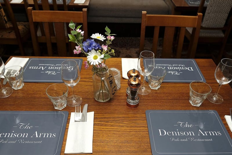 The tables are set at The Denison Arms.
