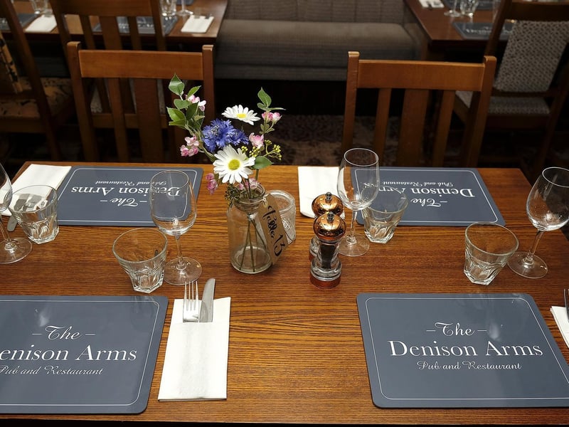 The tables are set at The Denison Arms.