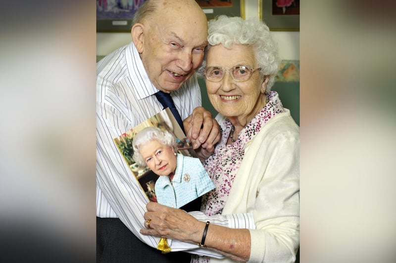 Gilbert and Ethel Atkinson celebrate their 70th wedding anniversary.