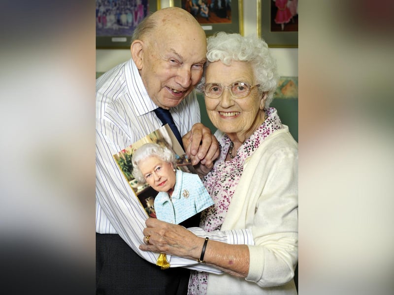 Gilbert and Ethel Atkinson celebrate their 70th wedding anniversary.