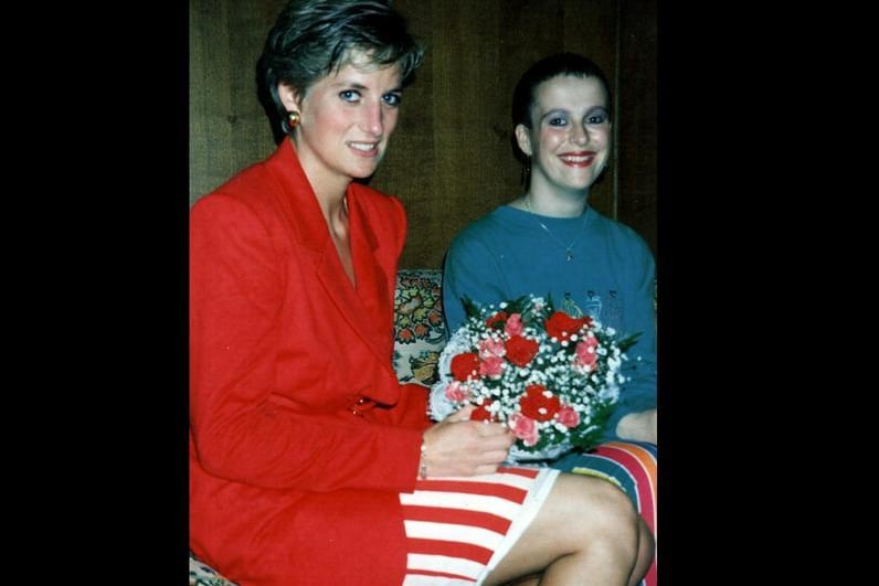 Princess Diana meets Louise Woolcock at Blackpool Town Hall in July 1991