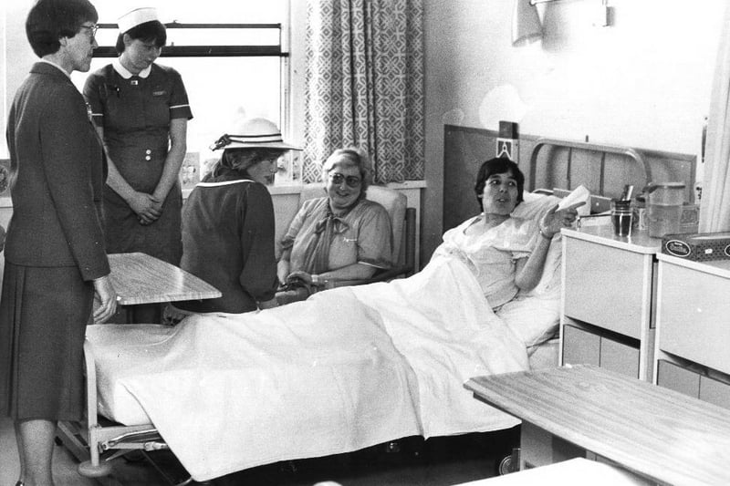 Princess Diana at the opening of Royal Preston Hospital in 1983.