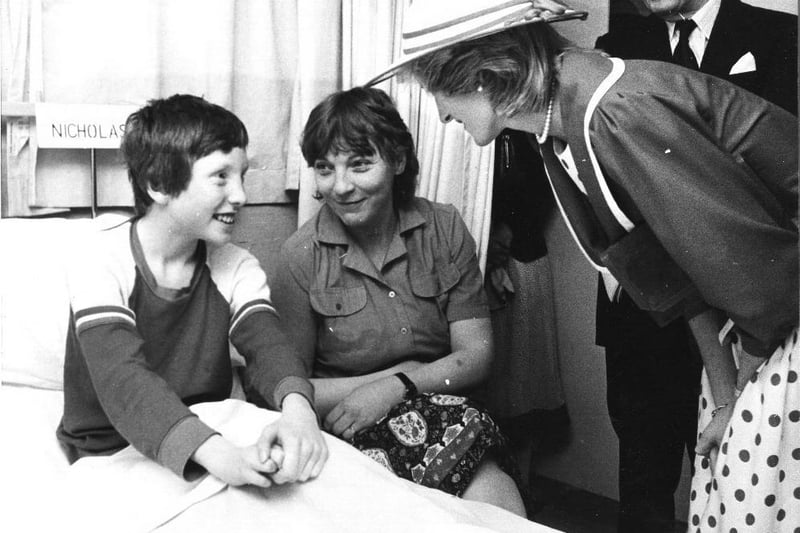 Princess Diana at the opening of Royal Preston Hospital in 1983.