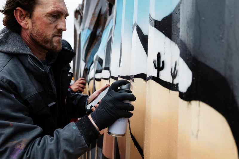 Blackpool graffiti artist Christian Fenn aka SECA One was commissioned to help create a bespoke mural for the premiere of the Netflix zombie blockbuster out today.