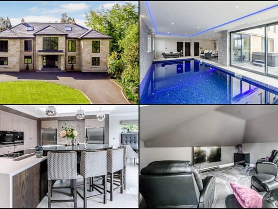 Take a look around this £2.6m five bed mansion for sale in Wakefield - with its own swimming pool, cinema and snooker room