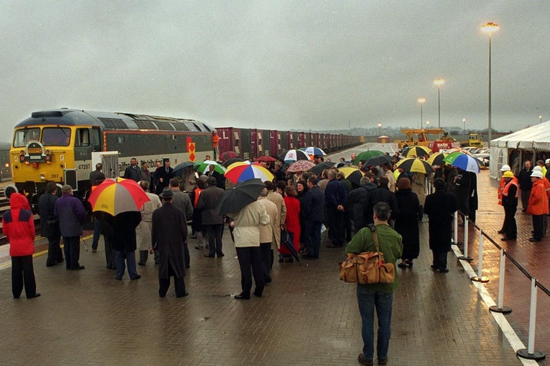 The opoening of Wakefield Europort in January 1996.