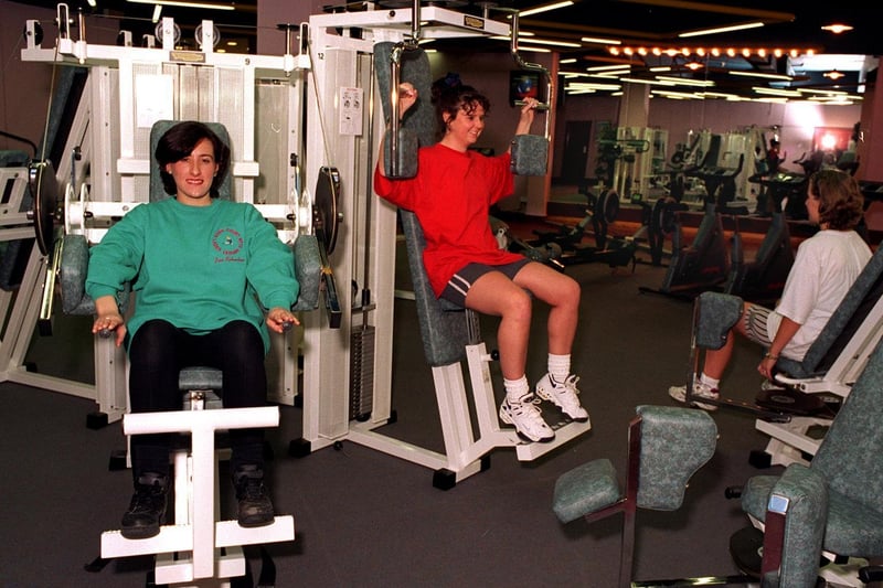 Inside the Eden Court Ladies Fitness Centre at The Ridings in December 1996.