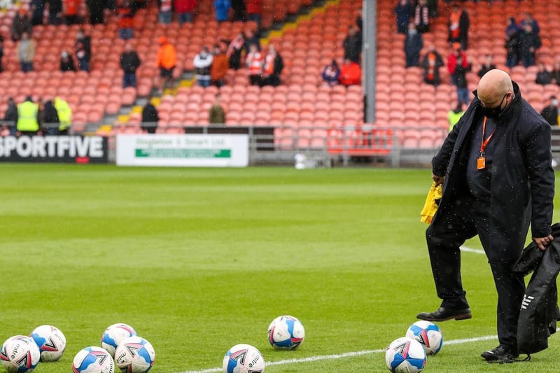 Martin Booker, Blackpool's business and development manager, laid out nine footballs and a Clifton Rangers shirt prior to kick-off.

His son played for the same team as Jordan.