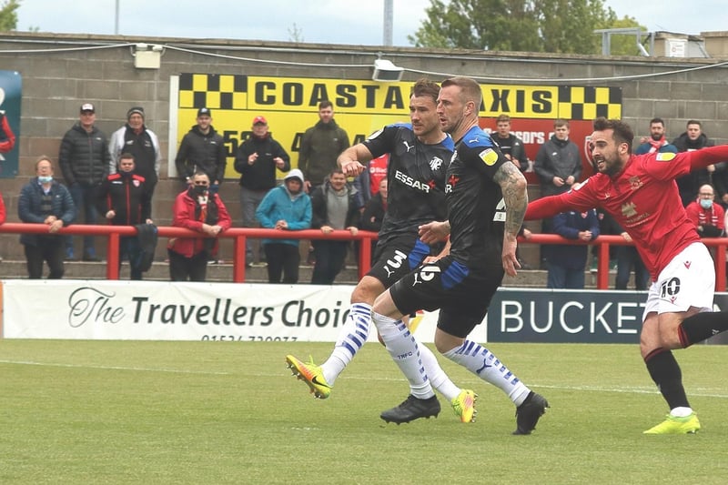 Aaron Wildig gives Morecambe the lead