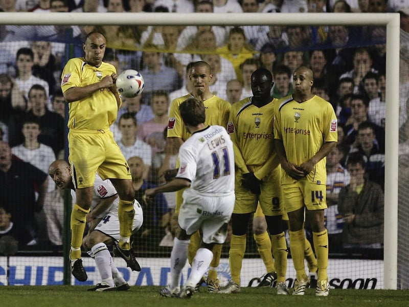 Eddie Lewis equalises from a free kick.