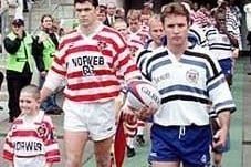 Andy Farrell leads out Wigan
