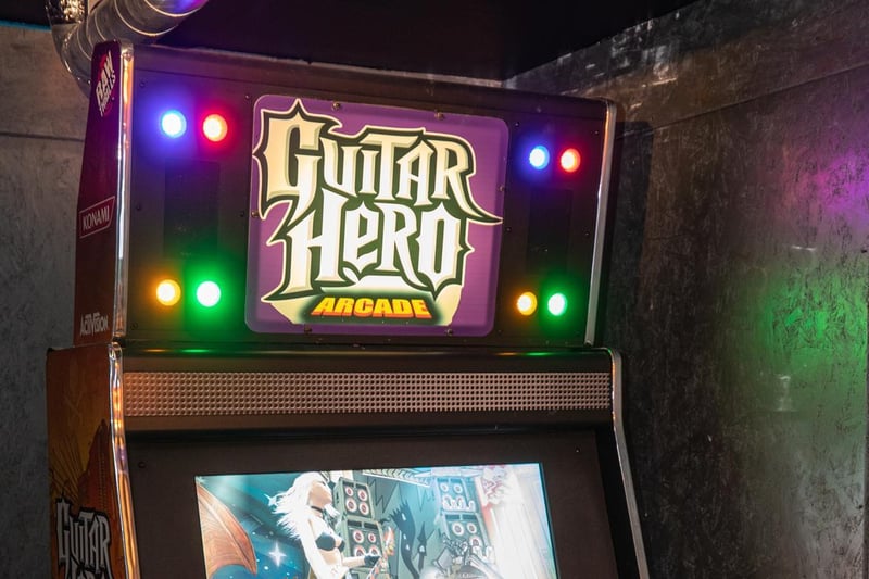 Original Guitar Hero arcade machines.
