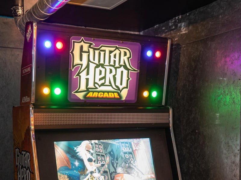 Original Guitar Hero arcade machines.