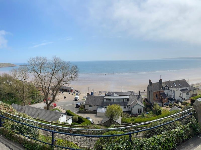 Part of the sea view from Cliff Top Cottage
