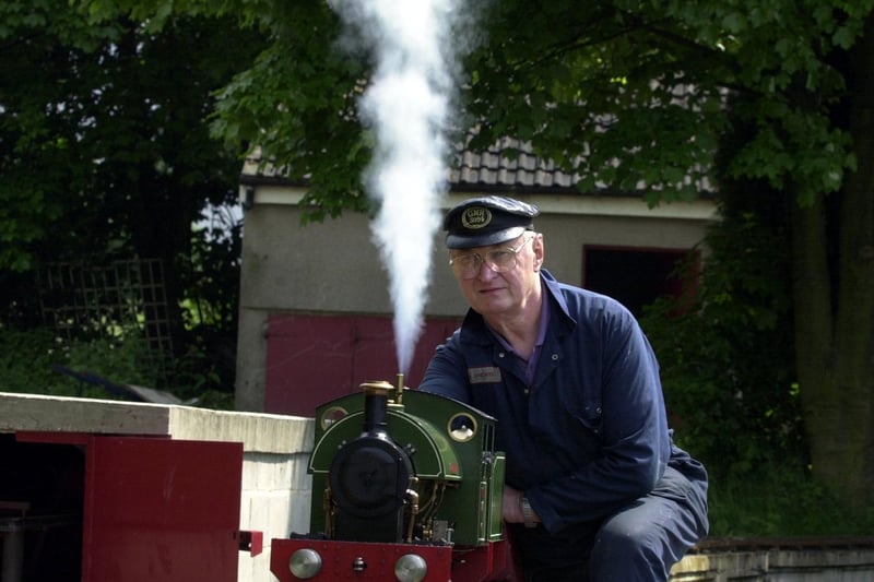West Riding Small Locomotive Society members were preparing to stage their Steam Rally being held at Tingley. Pictured is John Drewell steaming up his loco.