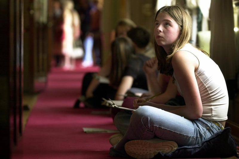 This is Jodi Gordon, a pupil at Cockburn High School, taking part in a creative writing session at Harewood House.