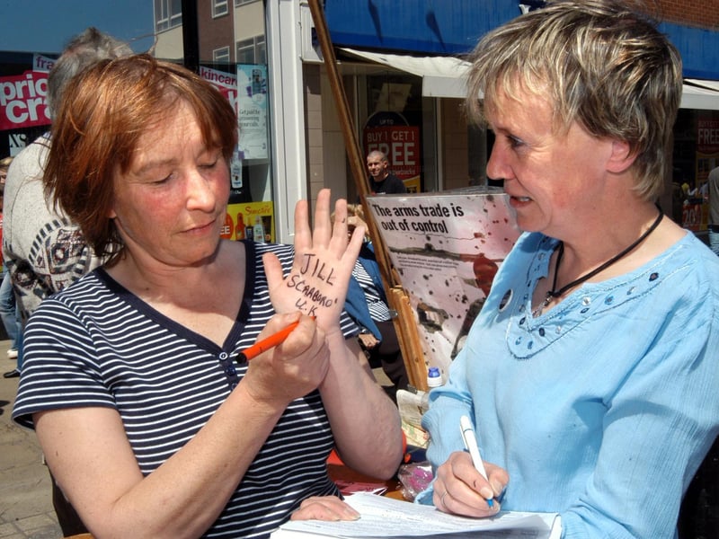 Annie O’Reilly of Amnesty International asks Jill Doughty to support the latest campaign.