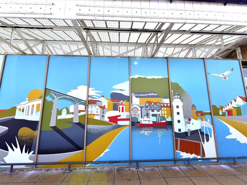 Scarborough Art Trail by Adrian Riley at Scarborough Railway Station.