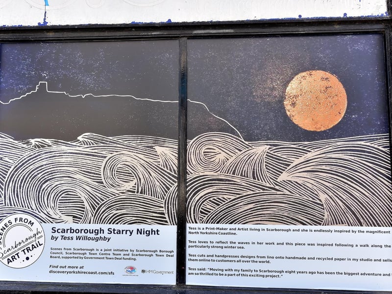 Scarborough Starry Night by Tess Willoughby on Queen Street.