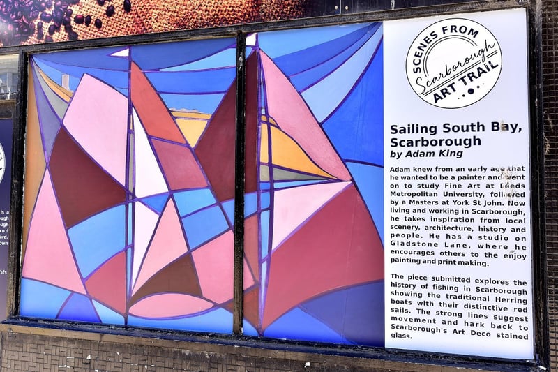 Sailing South Bay, Scarborough by Adam King on Queen Street.