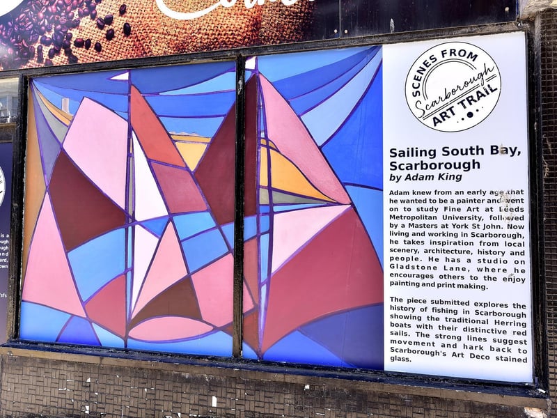 Sailing South Bay, Scarborough by Adam King on Queen Street.