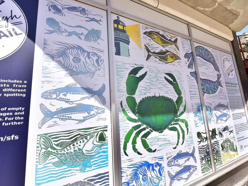 Scarborough Art Trail by Jennifer Weston at Scarborough Railway Station.